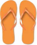 Obrázek Oranžové plážové pantofle - vel. L