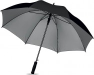 Obrázek Černo-stříbrný automatický deštník 27