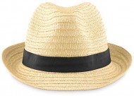 Obrázek Slaměný klobouk s černou stuhou