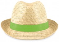Obrázek Slaměný klobouk se zelenou stuhou