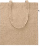 Obrázek Béžová melírovaná nákupní taška s dlouhými uchy, 140g/m2