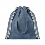 Obrázek Modrá taška/batoh z recyklované bavlny