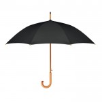 Obrázek Černý deštník s dřevěným tělem