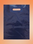 Obrázek Igelitové tašky o rozměru 300 x 400 mm, tmavě modré, potisk 1/0