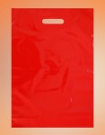 Obrázek Igelitové tašky o rozměru 350 x 500 mm, červené, potisk 2/0