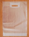 Obrázek Igelitové tašky o rozměru 350 x 500 mm, čiré (ledové), potisk 1/0