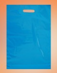Obrázek Igelitové tašky o rozměru 350 x 500 mm, světle modré, potisk 1/0