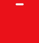Obrázek Igelitové tašky o rozměru 450 x 500 mm, červené, potisk 1/0